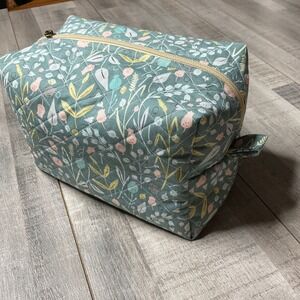 Floral Makeup Bag Cosmetic Organizer Travel Toiletry Zipper Pouch